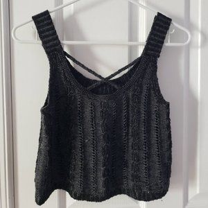 Hollister Distressed Cropped Tank Top